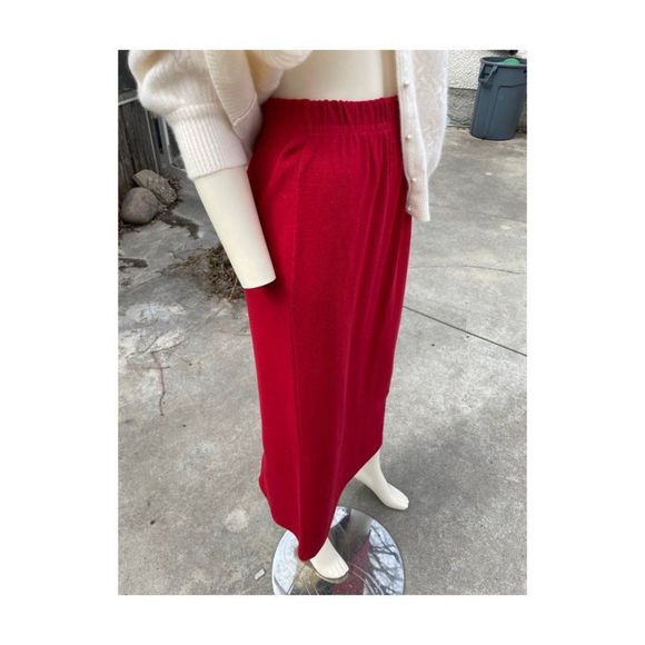Vtg | 90s The Kettle Creek Clothing Company Red Maxi Pencil Skirt Ribbed Knit XS - Picture 6 of 10